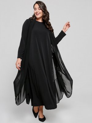Alia Siyah Yelek&Elbise İkili Takım