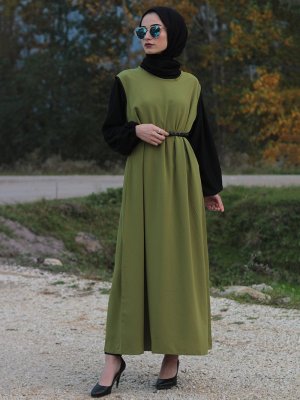 Fatma Aydın Yeşil Jile Bluz Takım