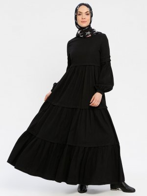 Neways Siyah Kot Elbise