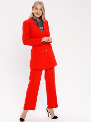 Missemramiss Kırmızı Klasik Ceket