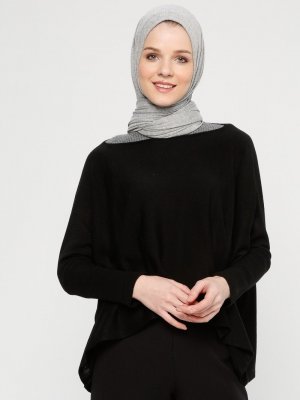 Seyhan Fashion Siyah Triko Kazak