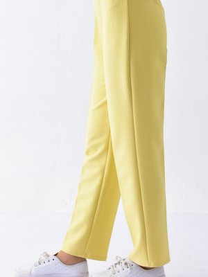 Sefamerve Sarı Beli Lastikli Pantolon