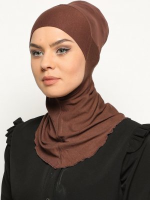 Ecardin Kahve Clima Fit Hijab Bone