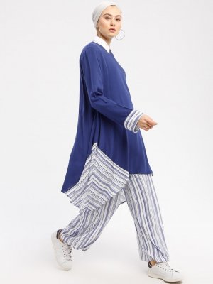 MisCats Mavi Tunik&Pantolon İkili Takım