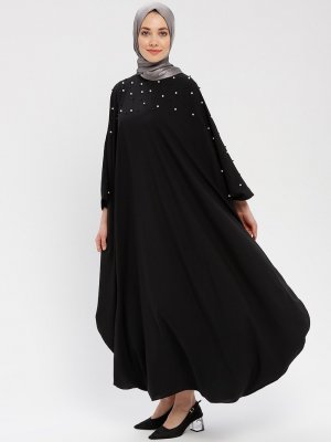 Filizzade Siyah İncili Elbise