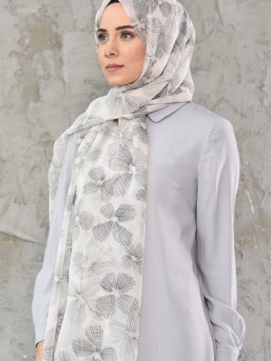 Sefamerve Siyah Çapraz Bone Hediyeli Multi Şifon Şal
