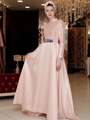 Selma Sarı Design Pudra Dream Abiye Elbise