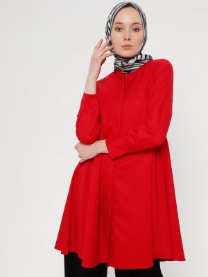 Loreen By Puane Kırmızı Salaş Tunik