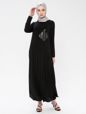 Meryem Acar Siyah Salaş Elbise