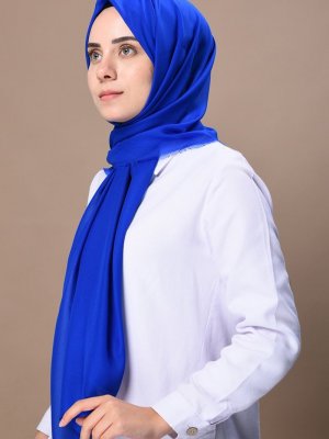 Sefamerve Saks Düz Şifon Şal
