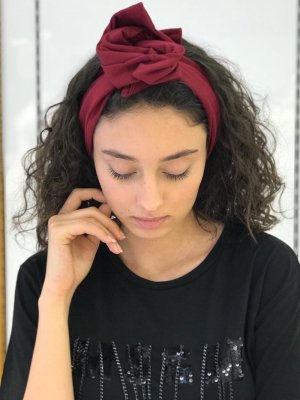 Nur Aksesuar Bordo Bandana