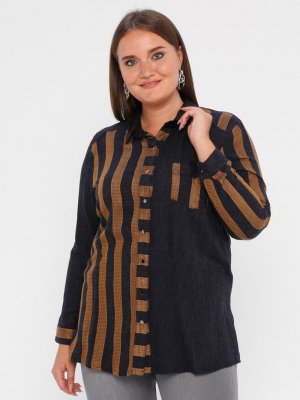 SEDNA Safran Çizgili Tunik