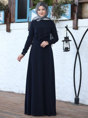 Al-Marah Siyah İkra Elbise