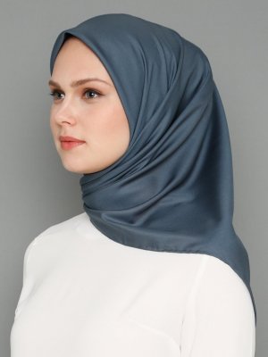 Armine Eşarp Petrol Twill Eşarp