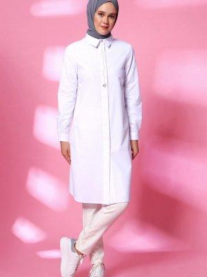 Armine Ekru Spor Tunik