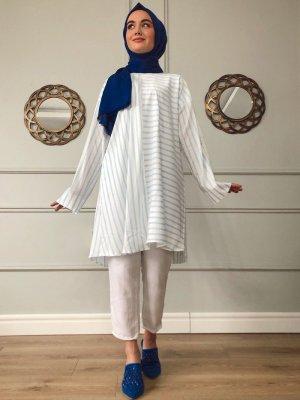 Sazze Design Mavi Açık Çizgili Tunik