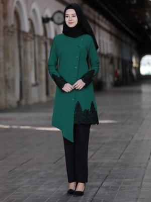 Azra Design Zümrüt Tunik&Pantolon Azra İkili Takım