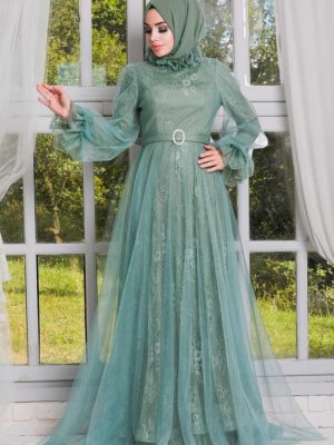 Neva Style Mint Abiye Elbise
