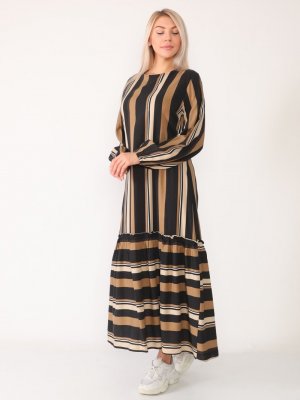 ACR CLOTHİNG Lacivert Doğal Kumaşlı Elbise