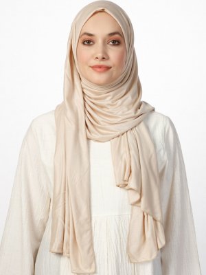 Rabia Z Bej Jersey Penye Şal