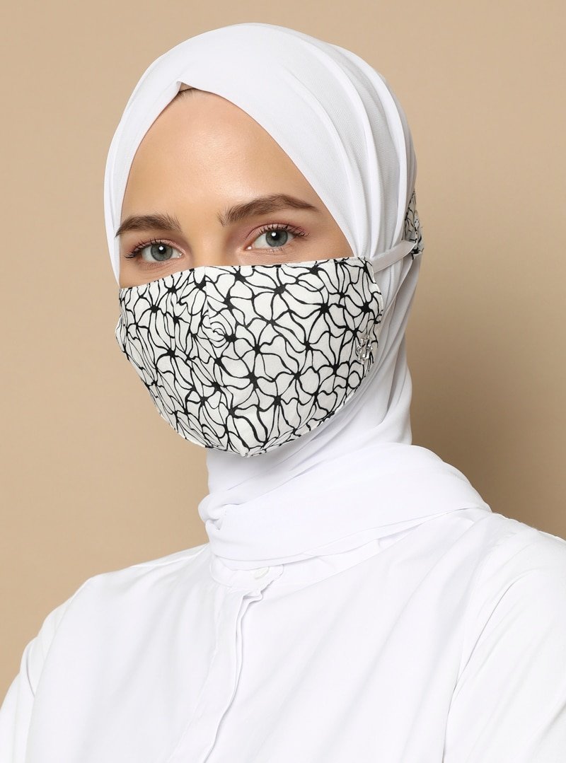 Tuva Maske Lotus Desenli Maske